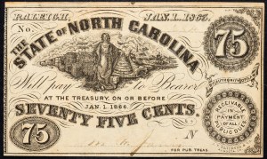 USA, 75 centesimi 1863