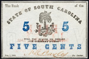 USA, 5 centov 1863