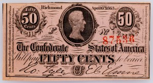 USA, 50 centesimi 1863