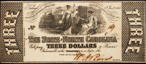 USA, 3 Dollars 1863