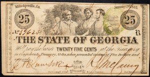 USA, 25 centów 1863