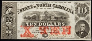 États-Unis, 10 dollars 1863
