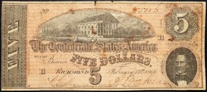 États-Unis, 5 dollars 1864