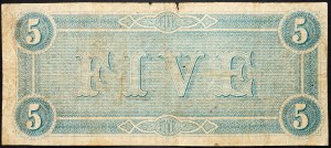 USA, 5 dollari 1864