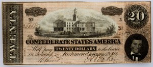 USA, 20 dolarów 1864