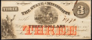 États-Unis, 3 dollars 1864