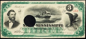 USA, 3 Dollars 1870