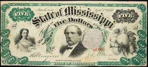 USA, 5 dolarów 1870