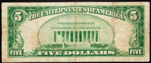 USA, 5 dolarů 1929