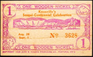 USA, 1 Wooden Nickel 1941