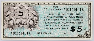 USA, 5 dolarů 1946