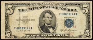 USA, 5 dolarów 1953