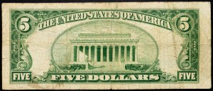 USA, 5 dolarů 1953