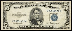 USA, 5 dolarów 1953