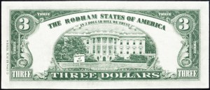 USA, 3 dolarů 1996