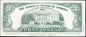 USA, 3 dolárov 1996