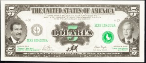 États-Unis, 5 dollars 2005