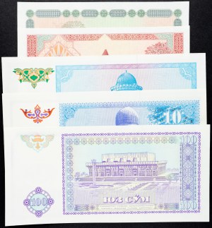 Uzbekistán, 1, 3, 5, 10, 100 Som 1994