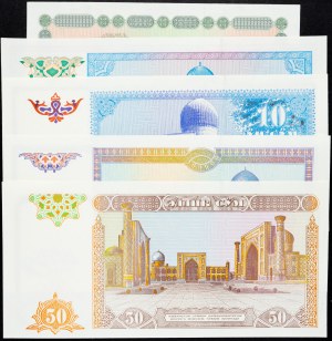 Uzbekistan, 1, 5, 10, 25, 50 Suma 1994