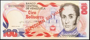 Venezuela, 100 Bolivares 1980