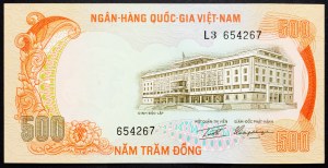 Vietnam, 500 Dong 1972