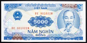 Wietnam, 5000 Dong 1991