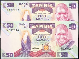 Zambia, 50 Kwacha 1986-1988