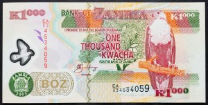 Zambie, 1000 Kwacha 2003