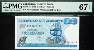 Zimbabwe, 2 Dollars 1983