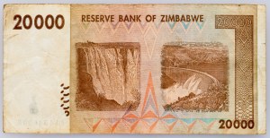 Zimbabwe, 20000 dolarów 2008 r.