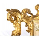 Trono romano dello Stato Pontificio in legno dorato