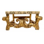 Trono romano dello Stato Pontificio in legno dorato