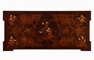 Italian ivory inlaid table from Piedmont