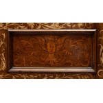 A walnut bridal cassone