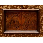 A walnut bridal cassone
