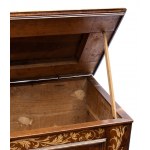 A walnut bridal cassone