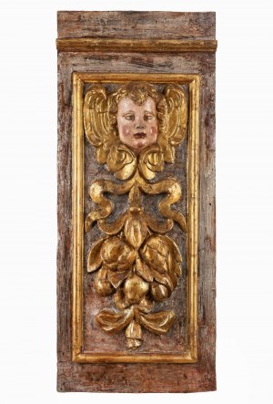 Pair of Italian panels depicting cherubs