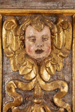 Pair of Italian panels depicting cherubs