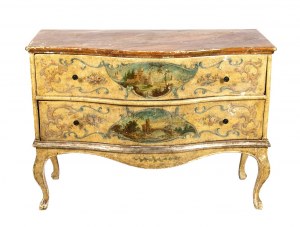 Commode Marche laquée et peinte