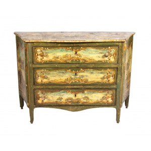 Italian lacquered Louis XV commode