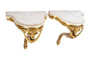 Pair of Venetian wall consoles, Louis XVI