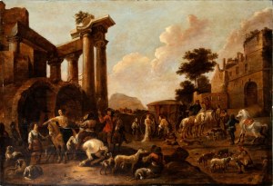 Capriccio romano, scena di villaggio