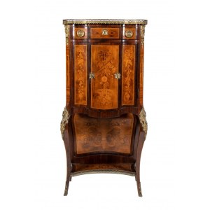 French Napoleon III° inlaid cabinet