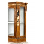 Italienischer Empire-Eckschrank aus Nussbaum