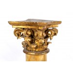 Pair of gilded wooden columns Luigi XVI- Italy