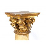 Pair of gilded wooden columns Luigi XVI- Italy