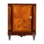 Louis XVI French corner cabinet with marble