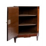 Louis XVI French corner cabinet with marble