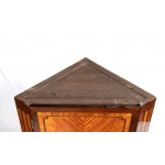 Louis XVI French corner cabinet with marble