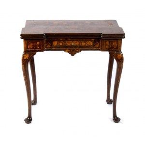 Dutch Game Table Inlaid